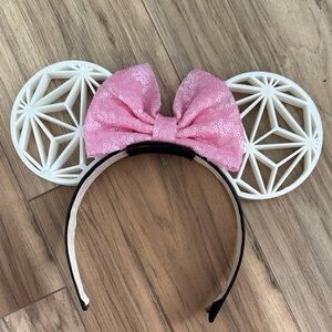 Epcot Pink Bow Mouse Ears Headband